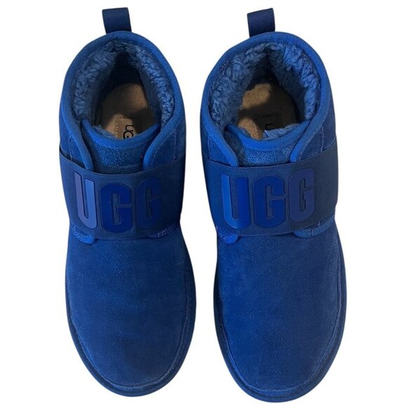 UGG NEUMEL II Blue Graphic Suede Sheepskin Ankle CHUKKA BOOTS - Picture 5 of 10